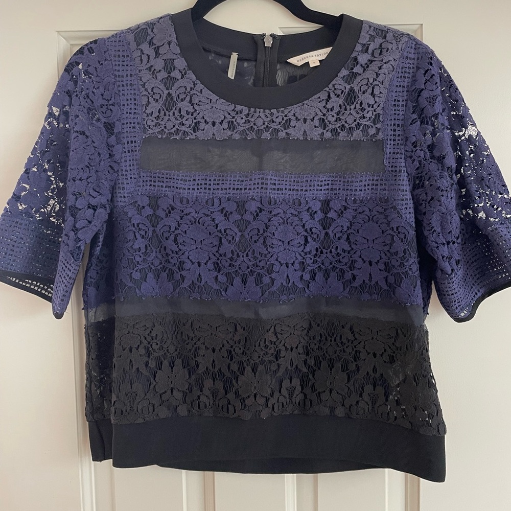 Rebecca Taylor Lace Top - Size 6